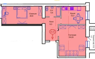 Продажа 2-комнатной квартиры, 72.53 м², пр. Тауелсыздык, дом  34/8 стр - Продажа  двухкомнатных квартир в Астане с фото