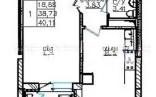 Продажа 1-комнатной квартиры, 40.11 м², ул. Айтматова, дом  63 - Продажа  однокомнатных квартир в Астане без посредников