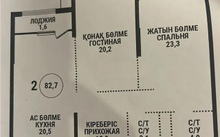 Продажа 3-комнатной квартиры, 82.7 м², ул. Розыбакиева, дом  197/2 - Продажа квартир в Алматы