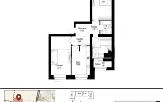 Продажа 3-комнатной квартиры, 90.59 м²