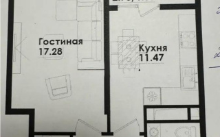 Продажа 1-комнатной квартиры, 41.24 м², ул. Симферопольская, дом  1/2 - Продажа  однокомнатных квартир в Алматы без посредников с фото