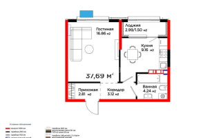 Продажа 1-комнатной квартиры, 37.71 м² - Продажа квартир в новостройках Алматы без посредников - страница 2
