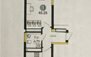 Продажа 1-комнатной квартиры, 45.25 м², ул. Е-429, дом  14 - Продажа однокомнатных квартир без посредников в Астане