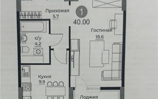 Продажа 1-комнатной квартиры, 40 м², ул. Е-429, дом  26 - Продажа квартир в Астане