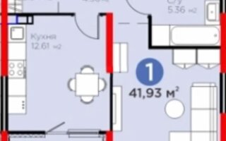 Продажа 1-комнатной квартиры, 41.6 м² - Продажа квартир в монолитно-каркасном доме в Алматы