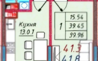 Продажа 1-комнатной квартиры, 41.8 м², ул. Байге, дом  12а/1 - Продажа  однокомнатных квартир в новостройках Алматы с фото