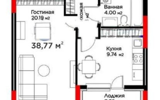 Продажа 1-комнатной квартиры, 39 м², пр. Туран, дом  57а - Продажа квартир в новостройках Астаны