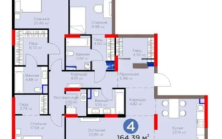 Продажа 4-комнатной квартиры, 165 м² - Продажа четырехкомнатных квартир от собственников в Астане