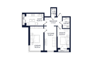 Продажа 3-комнатной квартиры, 71.83 м², Алатауская тр., дом  236 - ул. Кошкарбаева - Продажа квартир в Казахстане