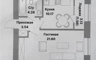 Продажа 1-комнатной квартиры, 41.15 м², пр. Тауелсыздык, дом  25/1 стр - Продажа квартир в Астане с фото