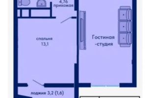 Продажа 2-комнатной квартиры, 46.3 м², пр. Туран, дом  89/3 - Продажа  двухкомнатных квартир в новостройках Астаны