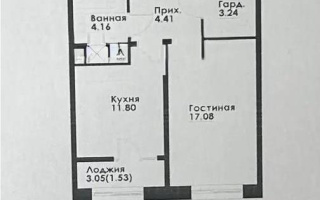 Продажа 1-комнатной квартиры, 42.22 м², ул. Навои, дом  30а/1 - Продажа квартир в новостройках Алматы