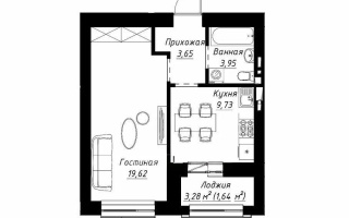 Продажа 1-комнатной квартиры, 38.59 м², ул. Айтматова, дом  1 стр - Продажа  однокомнатных квартир в Астане