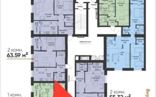 Продажа 2-комнатной квартиры, 63.59 м², пр. Тауелсыздык, дом  25/1 стр - Продажа  двухкомнатных квартир в новостройках Астаны без посредников