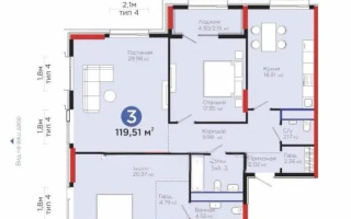 Продажа 3-комнатной квартиры, 120 м² - Продажа трехкомнатных квартир от собственников в Астане - страница 4
