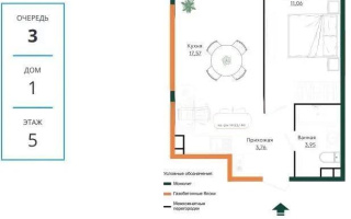Продажа 1-комнатной квартиры, 40.59 м² - Продажа  однокомнатных квартир в Алматы