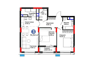 Продажа 3-комнатной квартиры, 74.34 м² - Недвижимость в Казахстане - страница 31