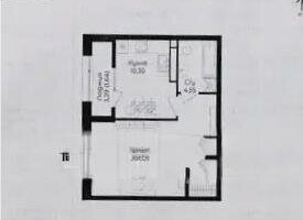 Продажа 1-комнатной квартиры, 40.44 м²