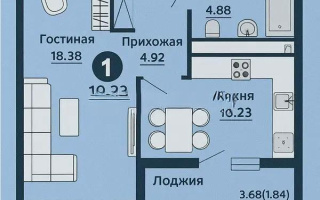 Продажа 1-комнатной квартиры, 39 м², ул. Е-429, дом  8 - Продажа  однокомнатных квартир в Астане