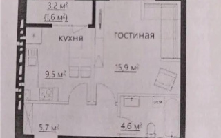 Продажа 1-комнатной квартиры, 38 м² - Продажа  однокомнатных квартир в новостройках Караганды