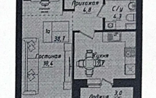 Продажа 1-комнатной квартиры, 38.7 м², ул. Толе би, дом  1 стр - Продажа  однокомнатных квартир в Астане с фото
