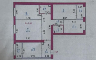 Продажа 4-комнатной квартиры, 107.1 м² - Продажа четырехкомнатных квартир в кирпичном доме в Казахстане