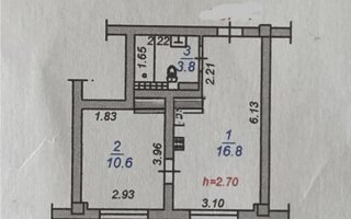 Продажа 1-комнатной квартиры, 31 м²