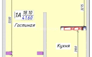 Продажа 1-комнатной квартиры, 41.6 м², ул. Жапсарбаева, дом  68/6 - Продажа  однокомнатных квартир в новостройках Алматы