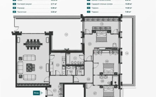 Продажа 4-комнатной квартиры, 201.7 м², ул. Е-871, дом  1/1 - Продажа  четырехкомнатных квартир в Астане