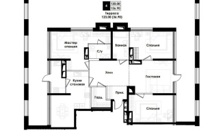 Продажа 4-комнатной квартиры, 157 м², ул. Симферопольская, дом  1/1 - Продажа  четырехкомнатных квартир в новостройках Алматы
