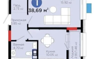 Продажа 1-комнатной квартиры, 38.69 м², ул. Е-321, дом  4 - Продажа  однокомнатных квартир в новостройках Астаны без посредников