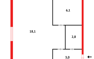 Продажа 1-комнатной квартиры, 30 м², ул. Ишимская, дом  78 - Продажа  однокомнатных квартир в Караганде