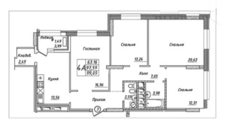 Продажа 4-комнатной квартиры, 105 м², ул. Туркестан, дом  4б стр - Продажа  четырехкомнатных квартир в новостройках Астаны без посредников