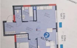 Продажа 2-комнатной квартиры, 62.75 м², ул. Бухар жырау, дом  33 - Продажа  двухкомнатных квартир в Астане