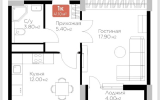 Продажа 1-комнатной квартиры, 41.1 м², ул. Култегин, дом  4а - Продажа квартир в Астане