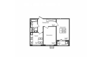 Продажа 2-комнатной квартиры, 57 м², ул. Е-117, дом  45 стр - Продажа квартир в Астане с фото