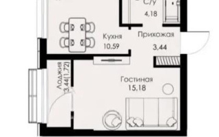 Продажа 1-комнатной квартиры, 35.11 м² - Продажа квартир в Медеуском р-не Алматы