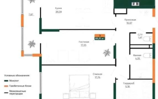 Продажа 3-комнатной квартиры, 86.3 м² - Продажа квартир в Алматы