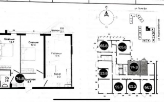 Продажа 3-комнатной квартиры, 74.8 м², ул. Нурмагамбетова, дом  71 - Продажа  трехкомнатных квартир в новостройках Алматы без посредников с фото