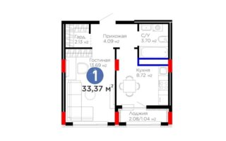 Продажа 1-комнатной квартиры, 33.37 м² - Продажа квартир от собственников в Астане - страница 12