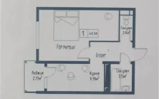 Продажа 2-комнатной квартиры, 40.58 м², ул. Алтын орда, дом  7/1а - Продажа квартир в новостройках Алматы без посредников