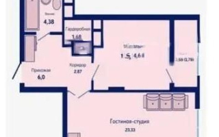 Продажа 2-комнатной квартиры, 54.4 м², пр. Туран, дом  89/3 - Продажа  двухкомнатных квартир в новостройках Астаны
