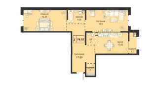 Продажа 2-комнатной квартиры, 76 м², ул. Халиуллина, дом  140/5 - Продажа квартир в новостройках Алматы без посредников