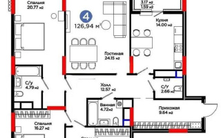 Продажа 4-комнатной квартиры, 126.94 м², ул. Е-796, дом  1 стр - Продажа квартир в Астане без посредников