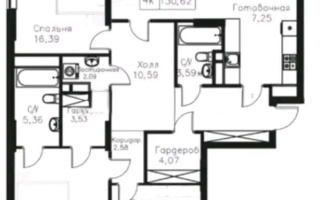 Продажа 4-комнатной квартиры, 130 м² - Продажа четырехкомнатных квартир от собственников в Астане
