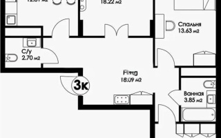 Продажа 3-комнатной квартиры, 85.39 м² - Продажа квартир в новостройках Астаны без посредников