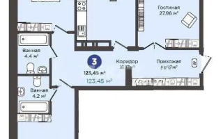 Продажа 3-комнатной квартиры, 124 м², ул. Сатпаева, дом  30/5 - Продажа  трехкомнатных квартир в новостройках Алматы