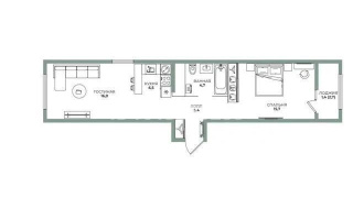 Продажа 2-комнатной квартиры, 49.7 м² - Продажа жилой и коммерческой недвижимости в Алматы