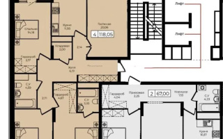 Продажа 4-комнатной квартиры, 118 м², ул. Анет баба, дом  4 - Продажа  четырехкомнатных квартир в Астане без посредников с фото