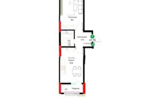Продажа 1-комнатной квартиры, 41.7 м², ул. Молдагалиева, дом  1 - Продажа  однокомнатных квартир в новостройках Астаны без посредников